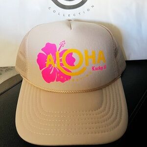 NEW ALOHA Collection Lucky 11 Limited Edition ALOHA Hibiscus Trucker Hat